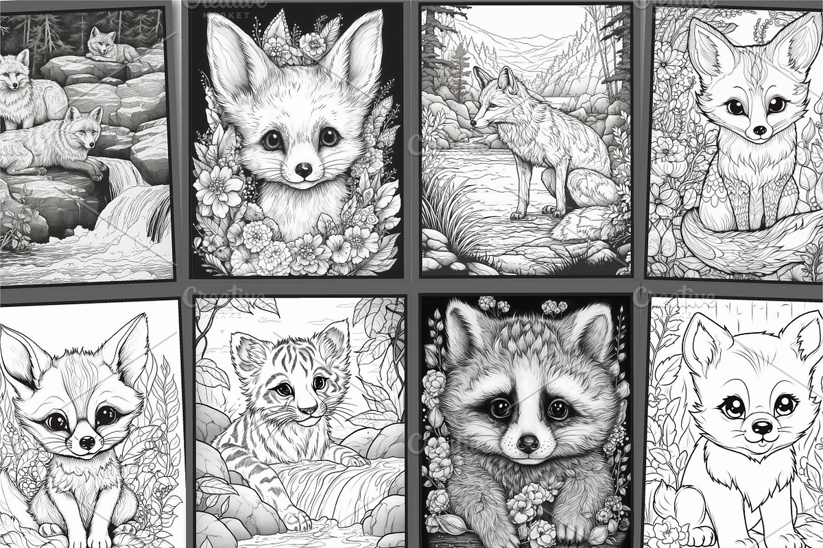 50 Baby Animals Coloring Pages, a Marketing Template by Blue Digital Studio (Photo 3 of 3)