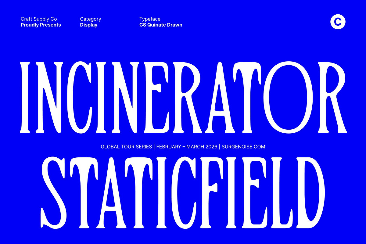 CS Quinate Drawn, a Serif Font by Craft Supply Co. (Photo 4 of 8)
