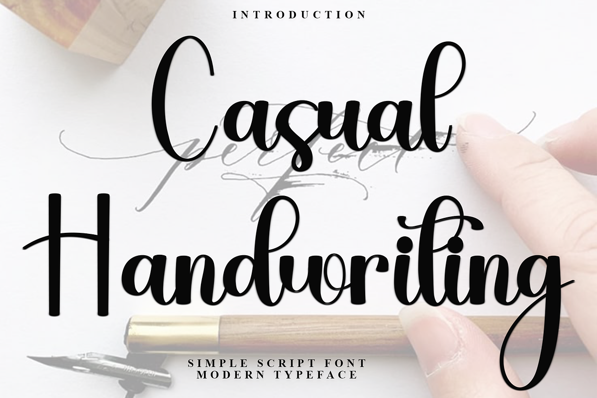 Casual Handwriting, a Handwritten Font by InermediaSTUDIO (Photo 1 of 7)