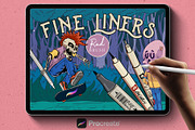 Procreate Fine Liners, a Brush Add-On by RadekBroz (Thumbnail 1 of 10)