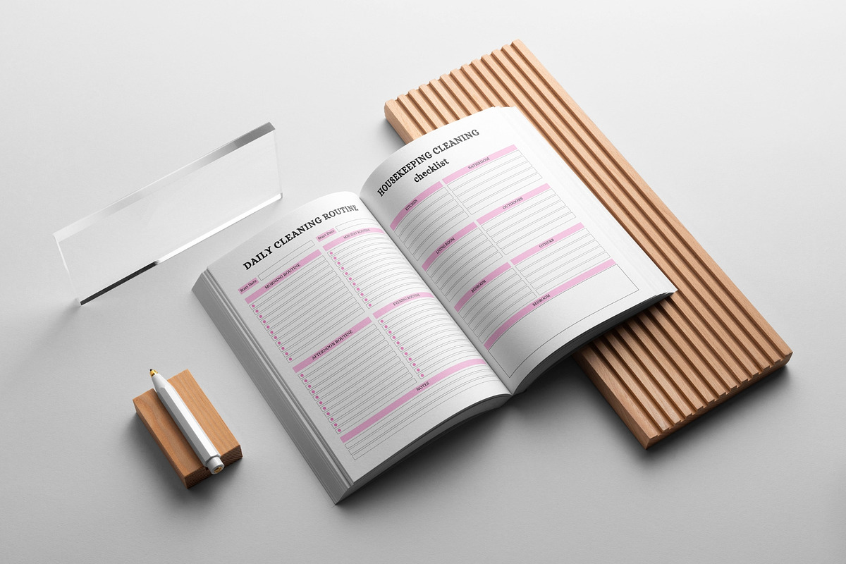 Editable Cleaning Planner, a Stationery Template by Designmela01 (Photo 4 of 5)