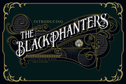 Blackphanters, a Font by the-sastra (Thumbnail 1 of 3)