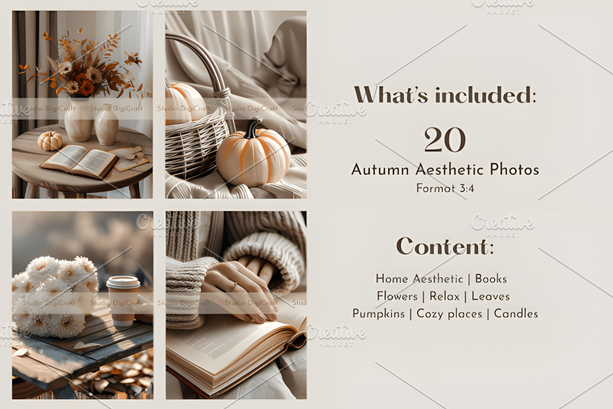 20 Aesthetic Beige Autumn Photos, a Social Media Template by Ink Gallery (Photo 3 of 5)