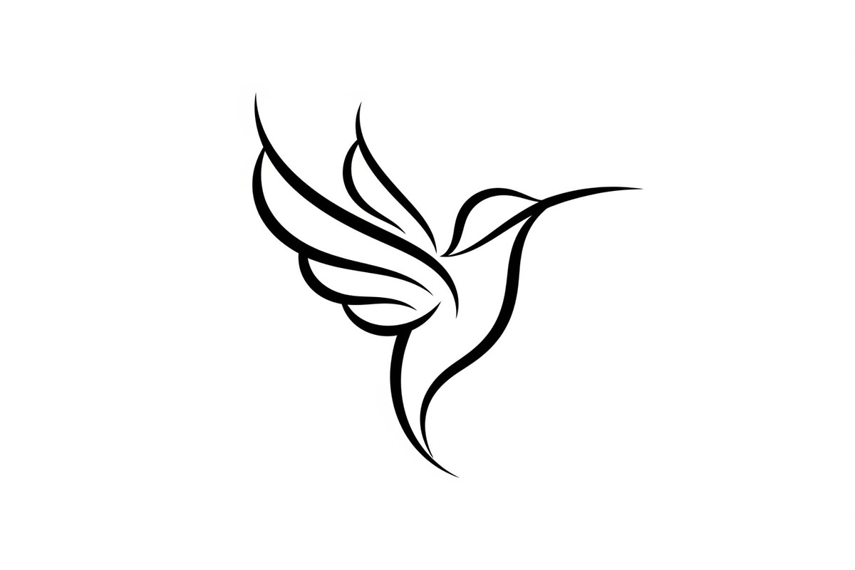 Hummingbird Line Art SVG Bundle, an Illustration by yasushie (Photo 22 of 31)