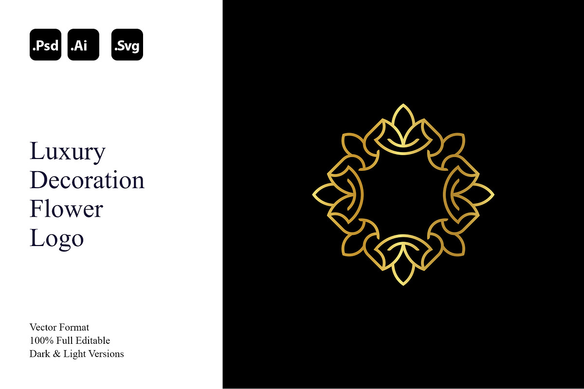 Luxury Decoration Flower Logo, a Branding & Logo Template by Luxury Logos (Photo 1 of 4)