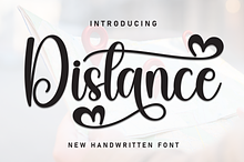 Distance | Script Font