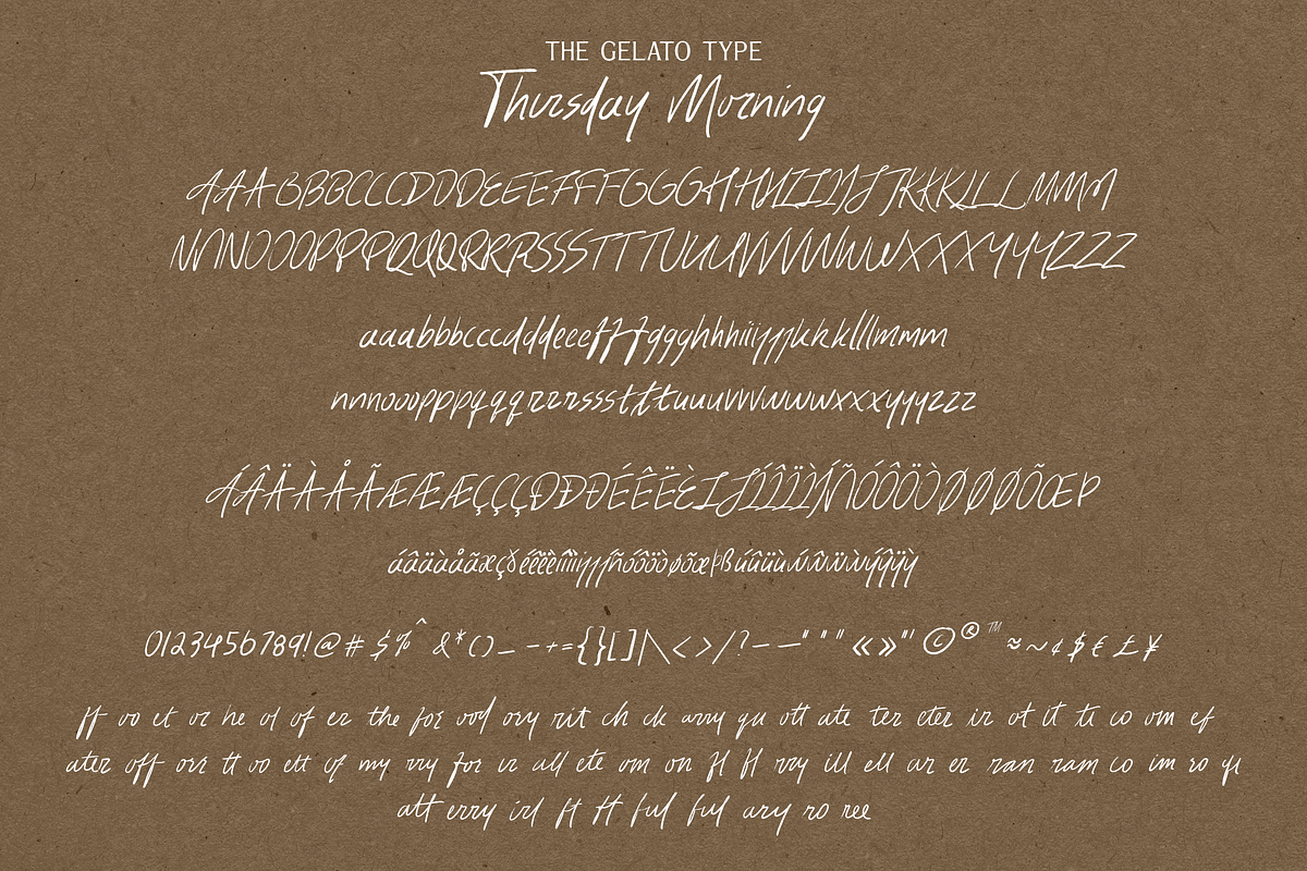 Thursday Morning Handwritten Font, a Handwritten Font by The Gelato Type (Photo 14 of 31)
