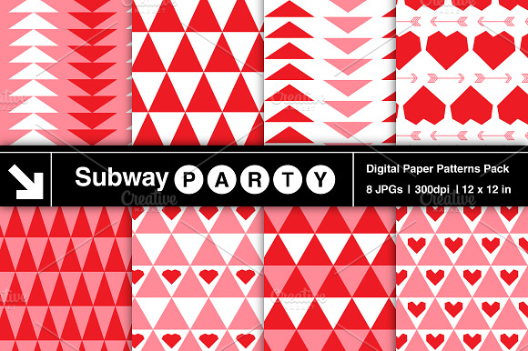 Tribal Valentine Pink & Red Papers preview 2