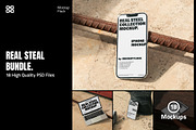 Real Steal Bundle, a Wearable Device Mockup by Mockup Flock (Thumbnail 1 of 5)
