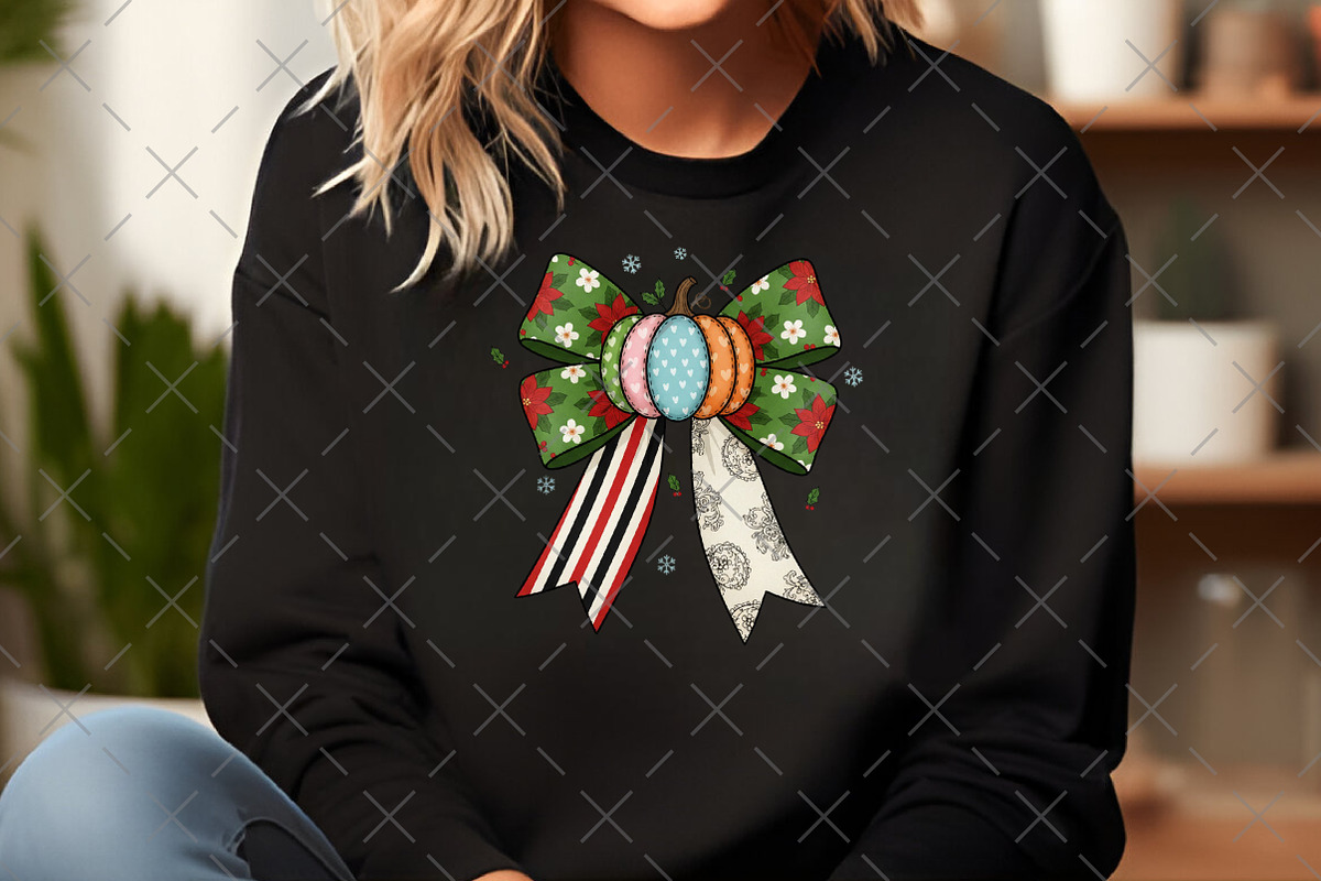 Christmas Bow PNG, an Illustration by Craft Nest (Photo 5 of 6)