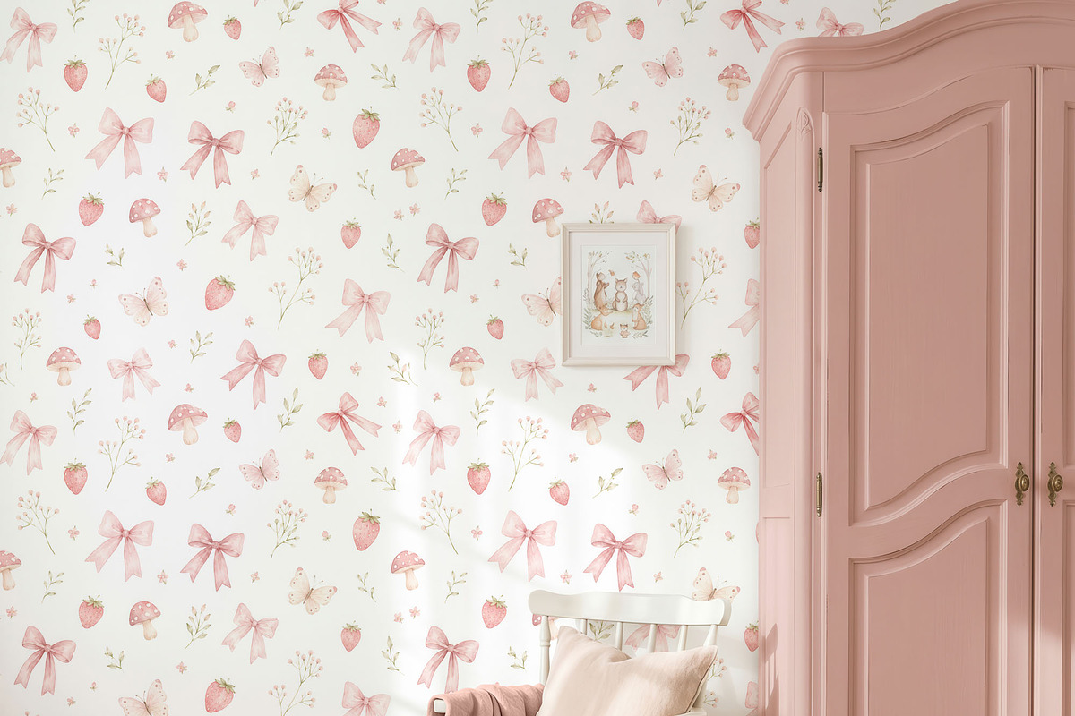Vintage Nursery Wallpaper Mockup PSD, a Household Mockup by 1001 mockups (Photo 11 of 14)