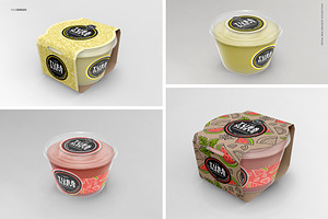 Tub And Sleeve Packaging Mockup