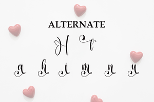 Heart Script Font