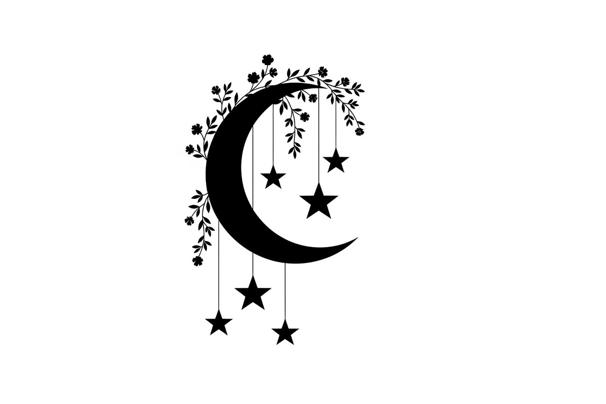Moon Hanging Silhouette Bundle, an Illustration by Gaye Art (Photo 28 of 31)