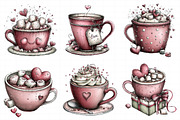 Valentine Vibes Cocoa Clipart, an Illustration by Daily.Designs (Thumbnail 6 of 7)