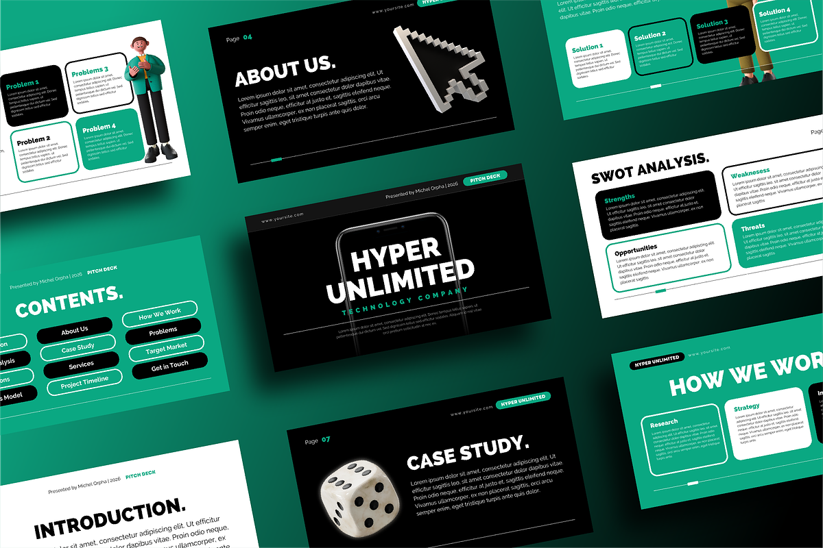 Hyper Unlimited - Pitch Deck, a Presentation Template by ArbaStudio (Photo 1 of 5)