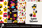 Happy Halloween Stickers Collection, a Seasonal Illustration by VasilkovS (Thumbnail 1 of 9)
