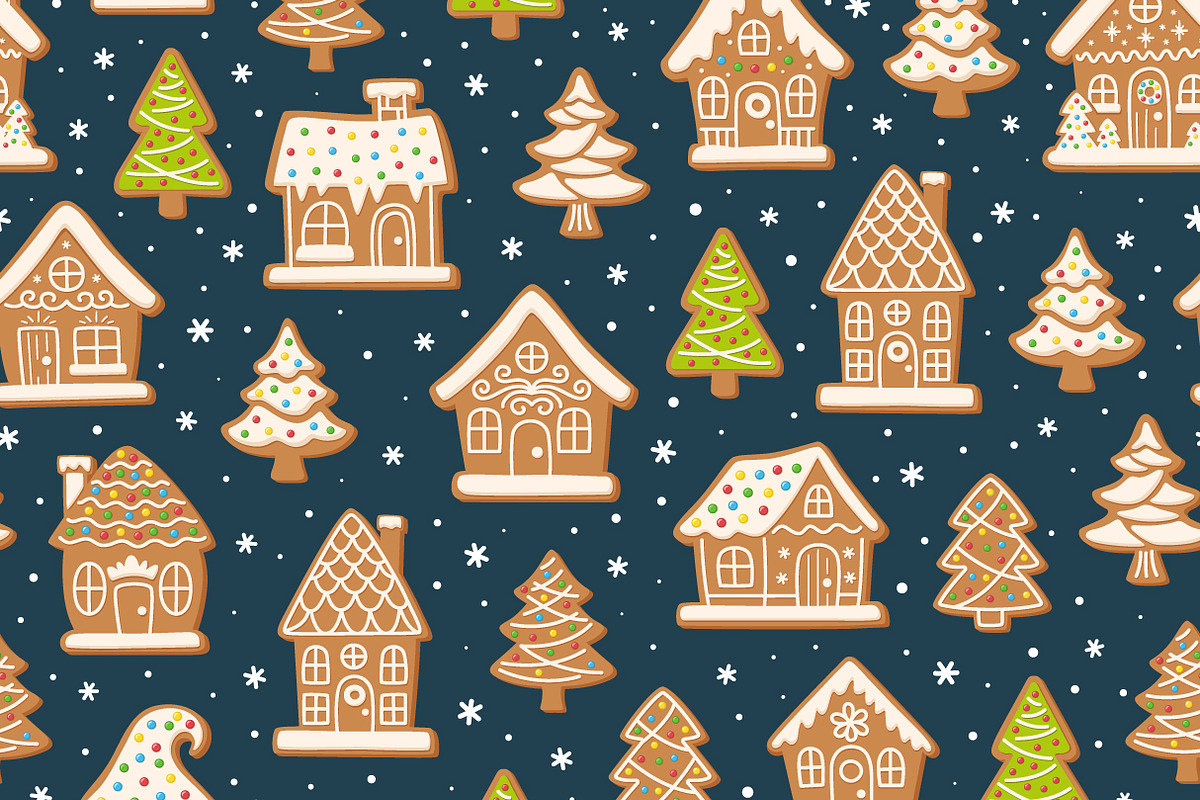 Christmas Gingerbread Pattern Set, a Pattern Graphic by Barsuk's Shop (Photo 10 of 10)