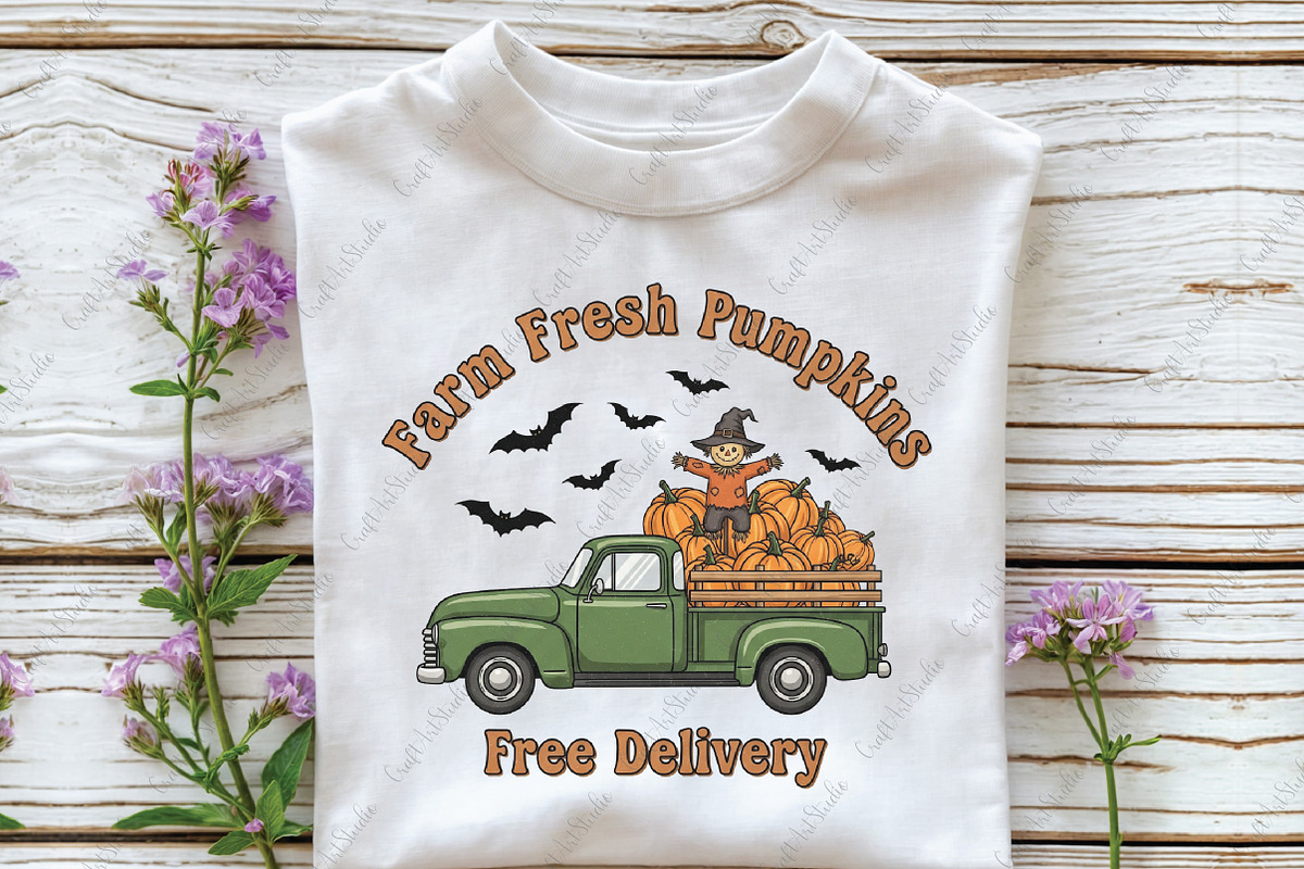 Halloween Farm PNG Sublimation, an Illustration by CraftArtStudio (Photo 2 of 4)