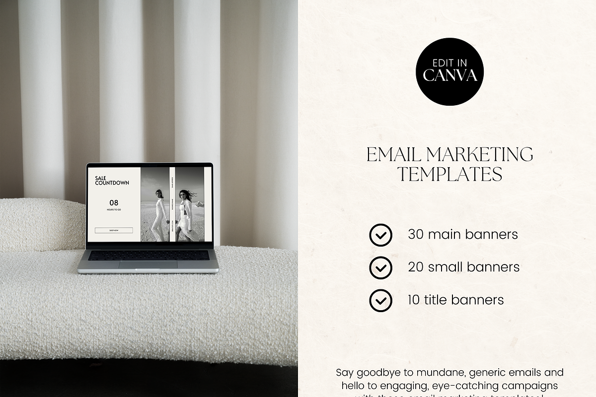 Email Marketing Newsletter Template, an Email Template by Branding Babe Co. (Photo 2 of 9)