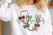 Patchwork Christmas Nurse Coquette, an Illustration by SinaCreation (Thumbnail 2 of 7)