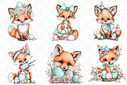 Whimsical Easter Fox Clipart, an Illustration by Black Bird Studio (Thumbnail 3 of 5)
