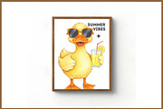 Summer Duck Sublimation Bundle, an Illustration by Libby Wishes (Thumbnail 6 of 12)