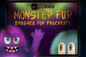 Monster Fur Brushes Proreate