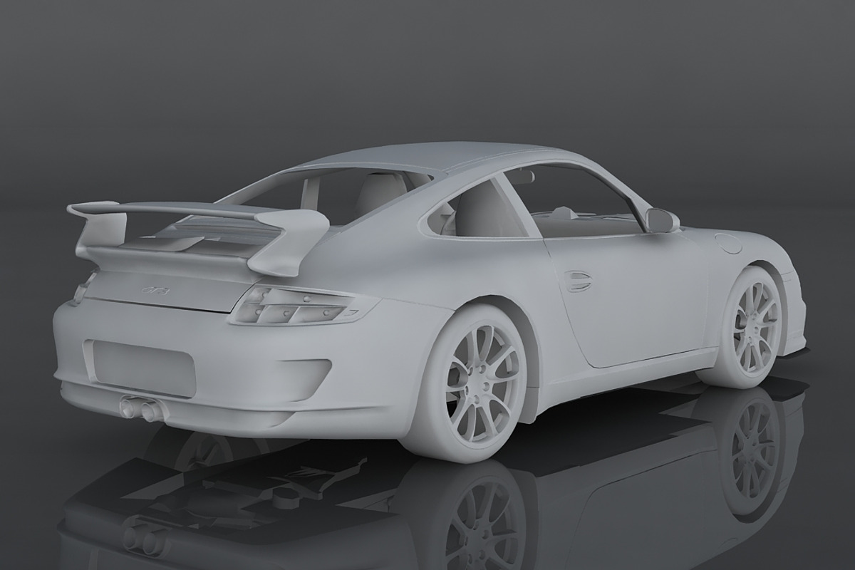 Porsche 911 GT3 997, a Cars & Vehicle 3D Model by valtriiu (Photo 9 of 12)