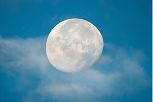 Detailed close-up of a full moon at, a Nature Photo by Pakosta