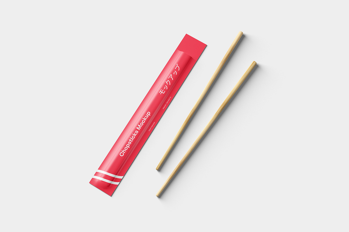 Chopsticks Mockups, a Packaging Mockup by artimasa (Photo 4 of 6)