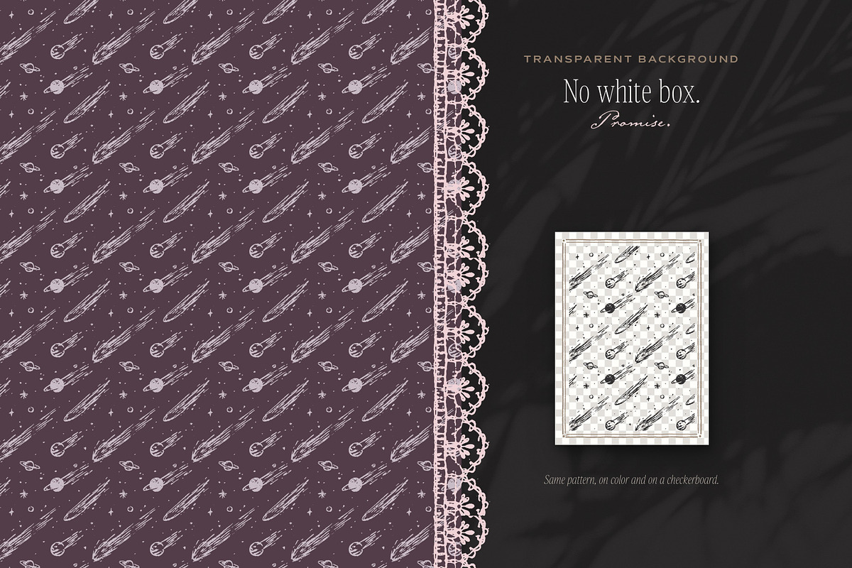Night Sky Seamless Pattern Bundle, a Pattern Graphic by The October Creative (Photo 6 of 12)