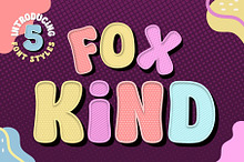 Fox Kind : 5 Font Styles