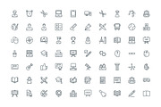 240 Education and School Line Icons, an Outline Icon by Vectors Market (Thumbnail 2 of 4)