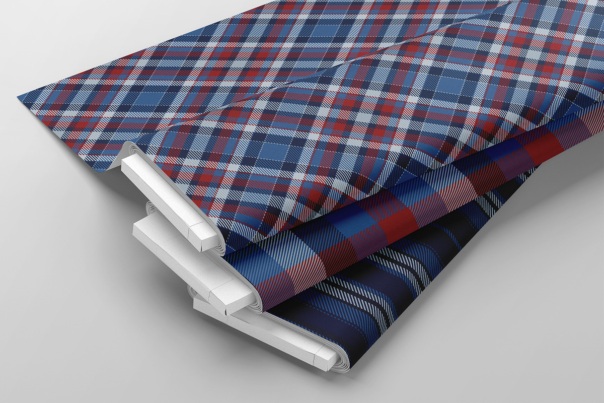 #20 Navy Plaid Patterns EPS + JPG, a Pattern Graphic by Plaid4You (Photo 3 of 10)
