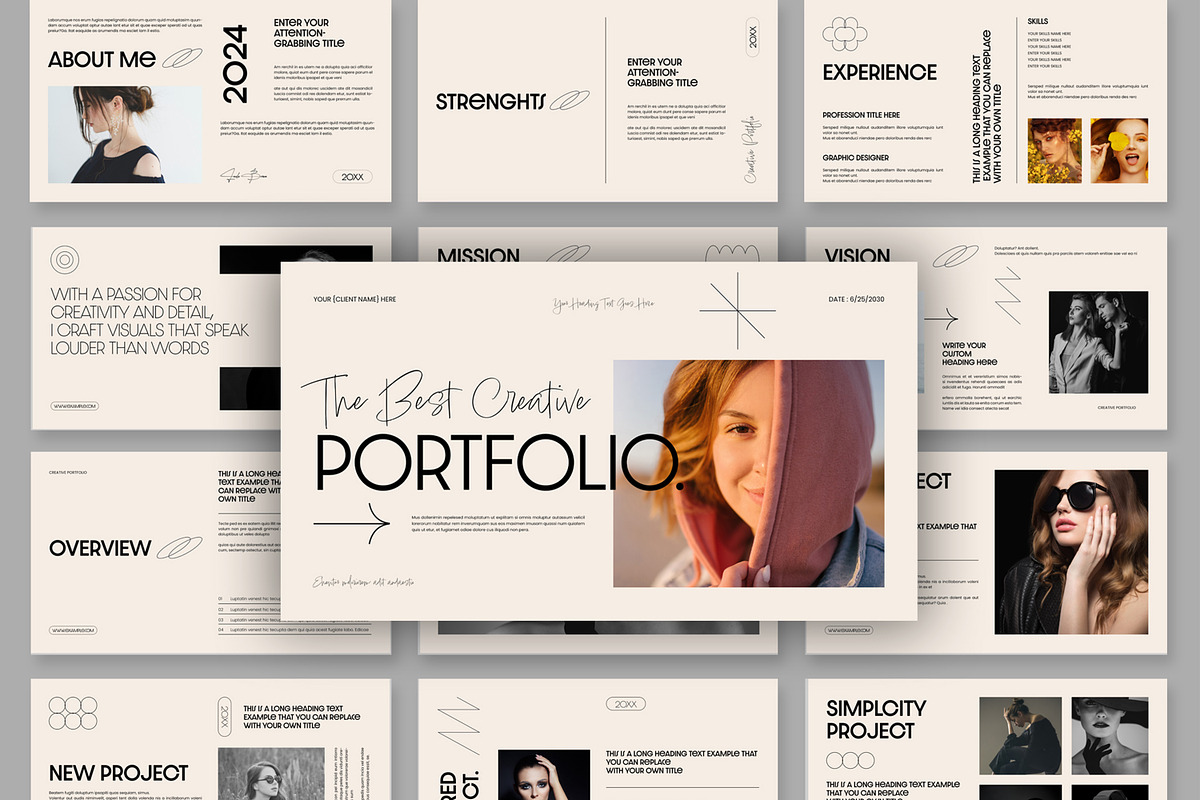 Portfolio Presentation Design Layout