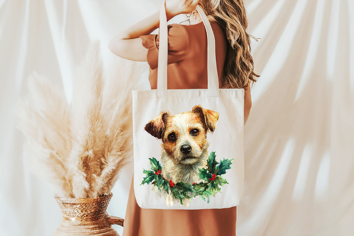 Watercolor Clipart - Christmas Dog, an Illustration by Libby Wishes (Photo 6 of 6)