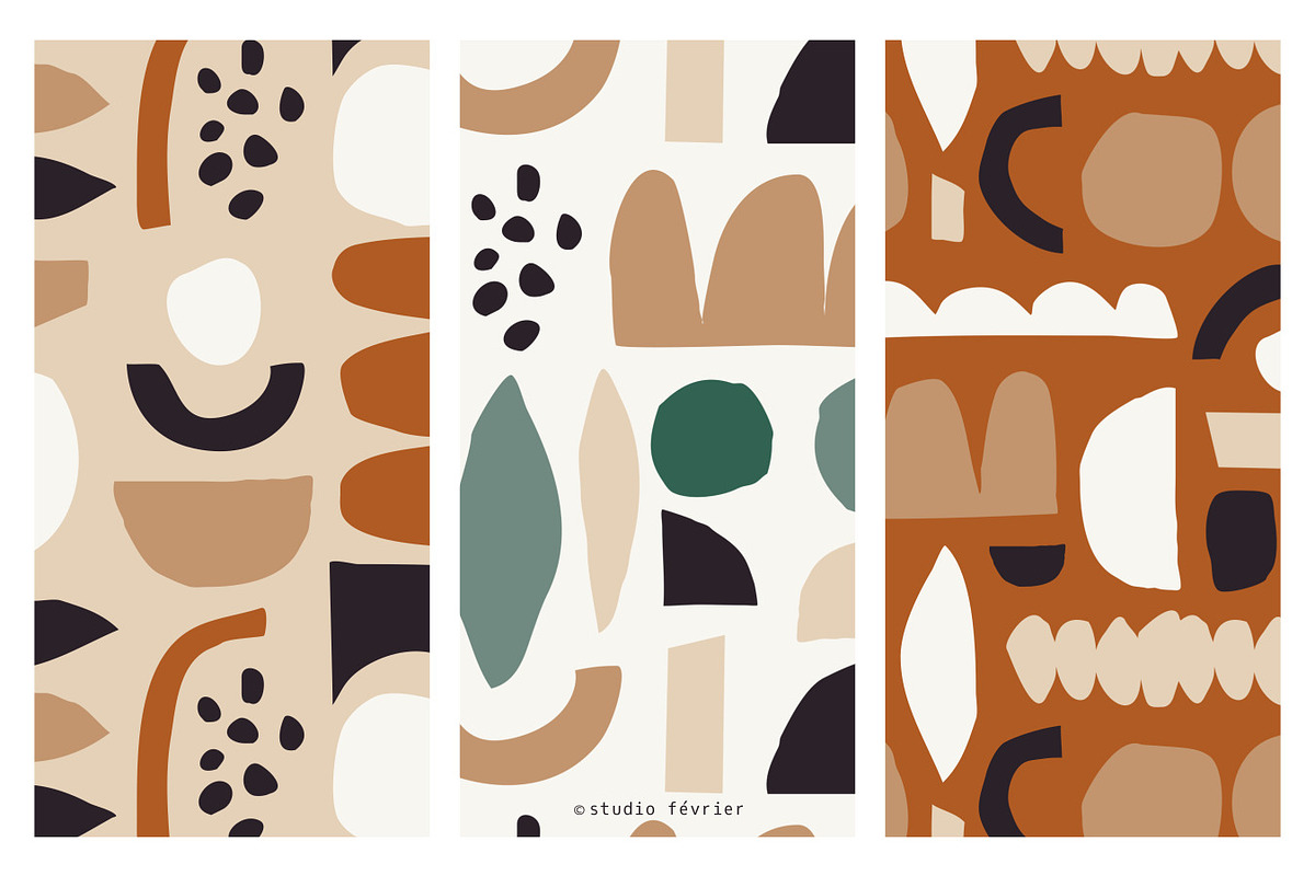Paper Abstract 1 | Patterns + Shapes, a Pattern Graphic by Studio Fevrier