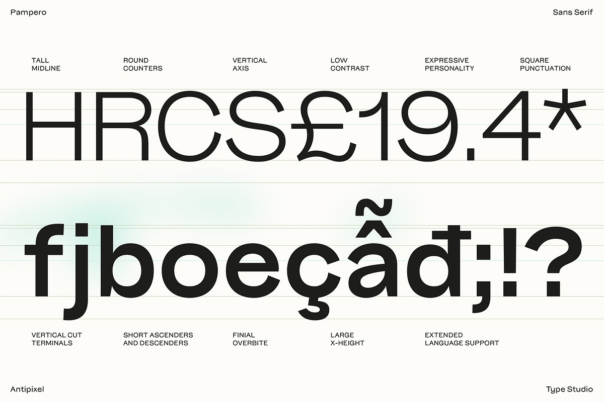Pampero | Modern Display & Text Sans, a Sans Serif Font by Antipixel Type Studio (Photo 6 of 16)