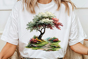 Whimsical Spring Landscape Clipart, a Seasonal Illustration by Canvas Craft (Thumbnail 6 of 10)