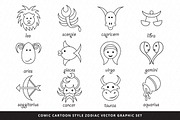 6 zodiac sets 204+ illustrations, an Illustration by VecRas (Thumbnail 13 of 17)