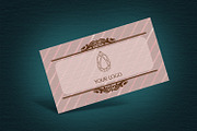 Rose Gold Business Card Design Templ, a Business Card Template by Kseniya-Omega (Thumbnail 3 of 4)