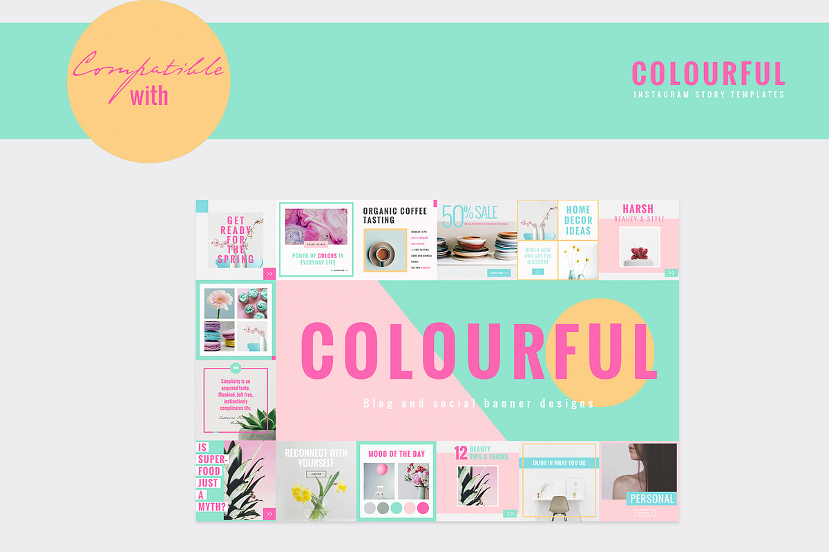 COLORFUL Instagram Stories, a Social Media Template by NordWood (Photo 10 of 10)