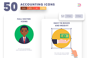 50 Accounting Icons, an Outline Icon by Dighital (Thumbnail 7 of 10)