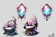 Cherry Blossom Sakura Interior #2, a Seasonal Illustration by EdeniaArtStudio (Thumbnail 3 of 8)