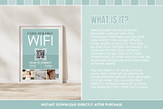 WiFi QR Code Sign - Green, a Marketing Template by SunshineStudioBoutique (Thumbnail 2 of 10)