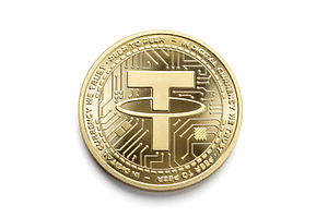 USDT isolated on white background