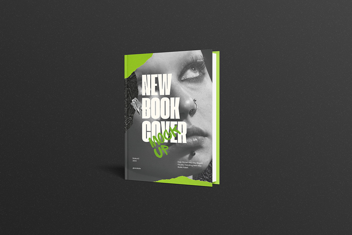 Book Cover Mockup, a Books & Magazine Mockup by Pikachudesign
