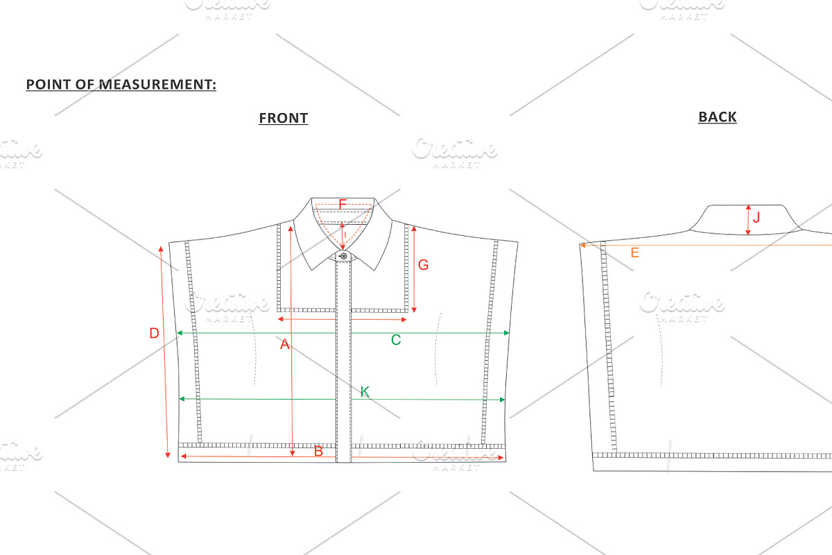 Women's shirt kaftan top technical, a Work Illustration by Fashion template hub (Photo 5 of 6)