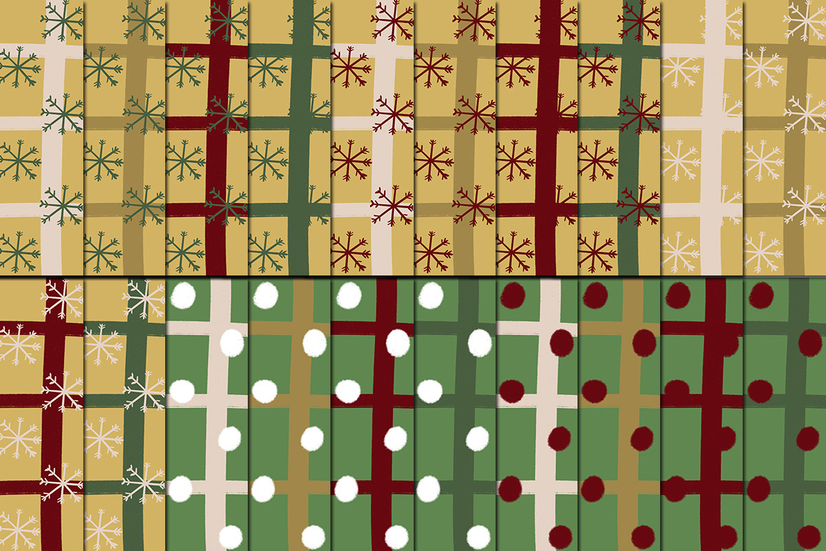 Christmas Pattern Bundle Background, a Pattern Graphic by tchastudio (Photo 9 of 13)